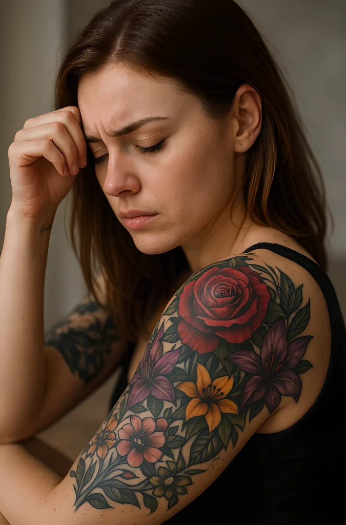 Что делать, если тату получилась слишком тёмной или яркой - 09 - фото tatufoto.com