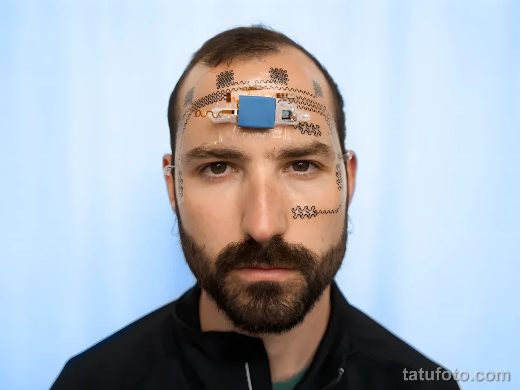 E-тату для лица- датчик стресса в реальном времени №01 - фото tatufoto.com