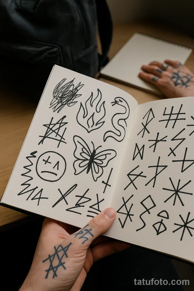 Tattoo Sketch Inspiration №003 Экспериментальные татуировки - tatufoto.com 2025