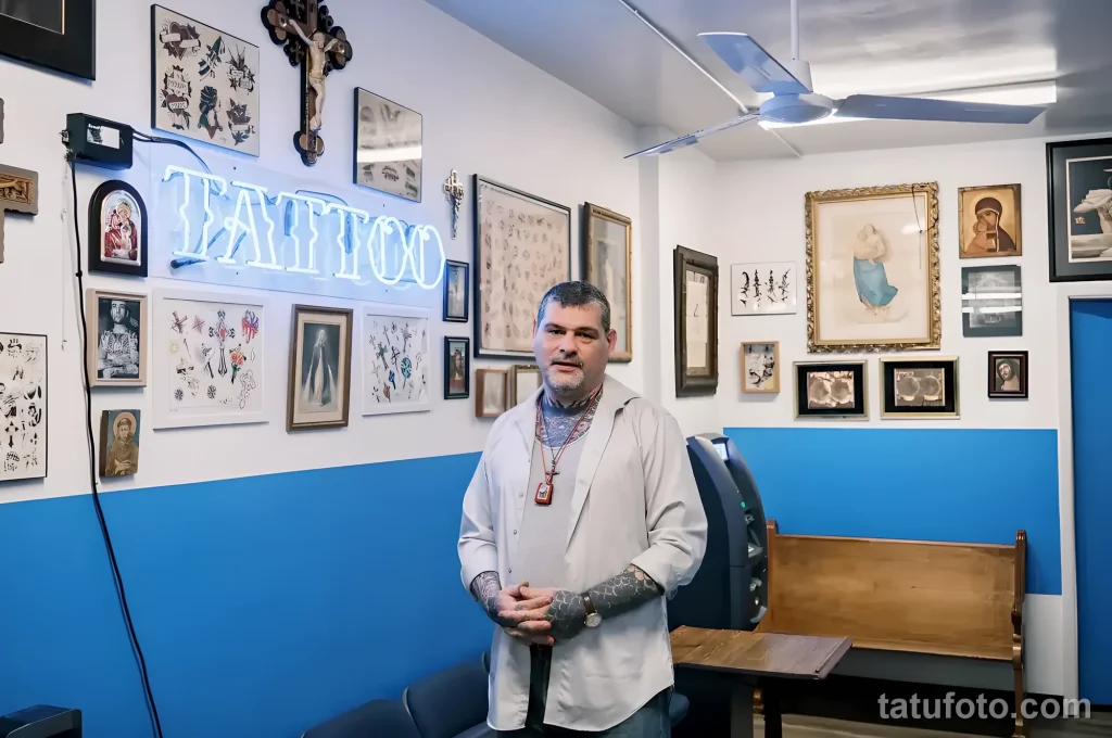 Тату вместо проповеди- католический мастер из Нью-Йорка №01 - фото tatufoto.com