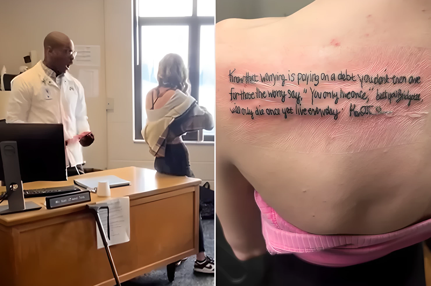Тату с посланием учителя- как наставник стал отцом и вдохнове №01 - фото tatufoto.com