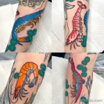 Татуировка с креветкой ко Дню креветок – 10 мая №03 - фото tatufoto.com