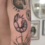 Татуировка с креветкой ко Дню креветок – 10 мая №24 - фото tatufoto.com