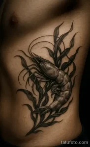 Татуировка с креветкой ко Дню креветок – 10 мая №47 - фото tatufoto.com