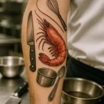 Татуировка с креветкой ко Дню креветок – 10 мая №53 - фото tatufoto.com