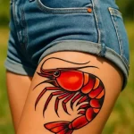 Татуировка с креветкой ко Дню креветок – 10 мая №56 - фото tatufoto.com