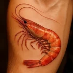 Татуировка с креветкой ко Дню креветок – 10 мая №57 - фото tatufoto.com