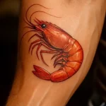 Татуировка с креветкой ко Дню креветок – 10 мая №59 - фото tatufoto.com