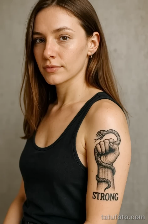 Татуировки силы и выносливости- образы, символы и идеи №12 - фото tatufoto.com