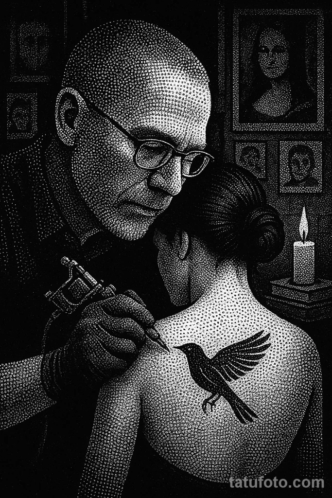 Татуировщик за работой №009 Татуировки после зависимости - tatufoto.com 2025