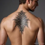 A photorealistic shot of a tattoo healing instantly thanks to advanced nanite technology, 2025 №102 - фото tatufoto.com