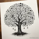 Вариант эскиза тату для айтишника №34 - фото tatufoto.com