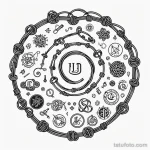 Вариант эскиза тату для айтишника №48 - фото tatufoto.com