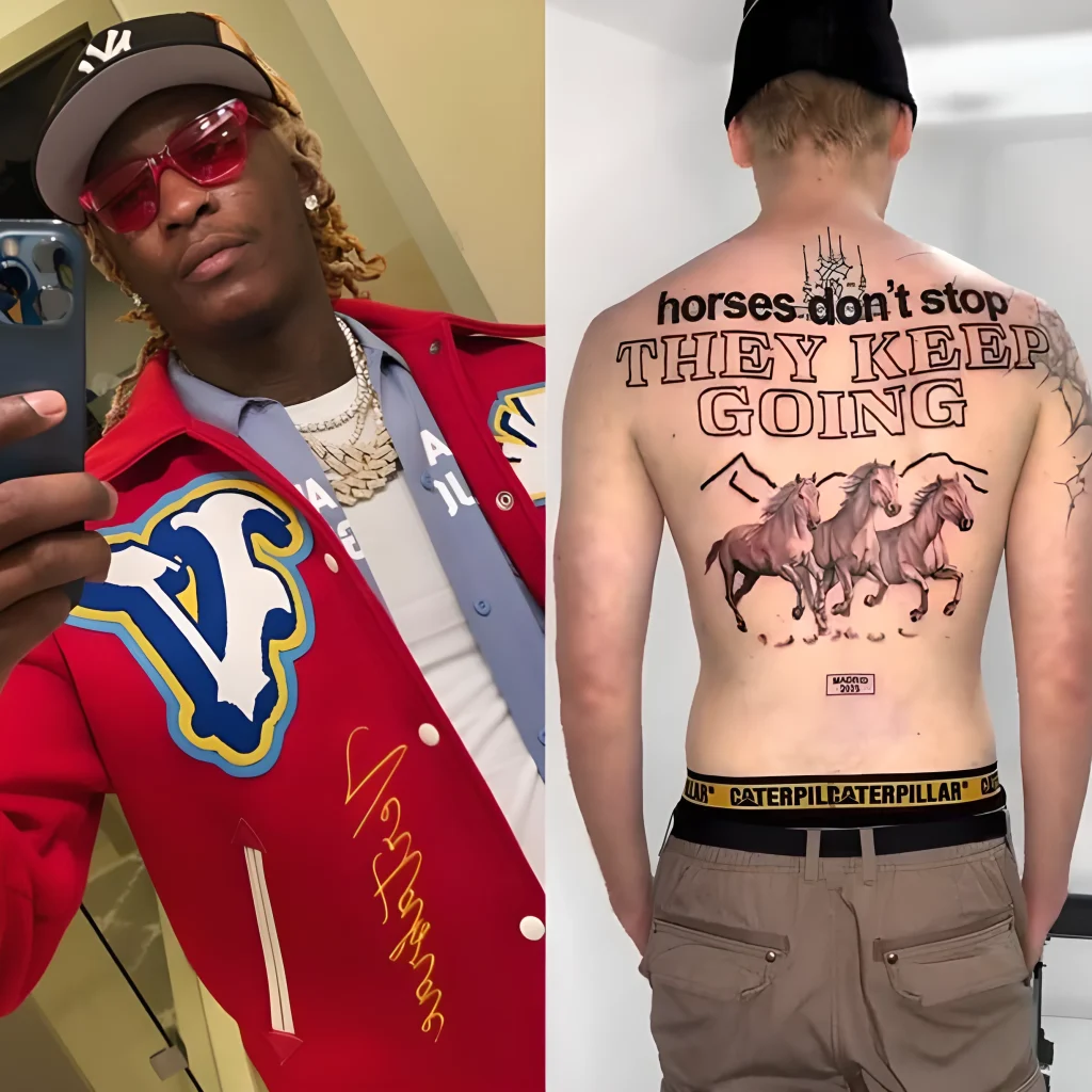фанат Young Thug перепутал слова и сделал тату с ошибкой №02 - фото tatufoto.com