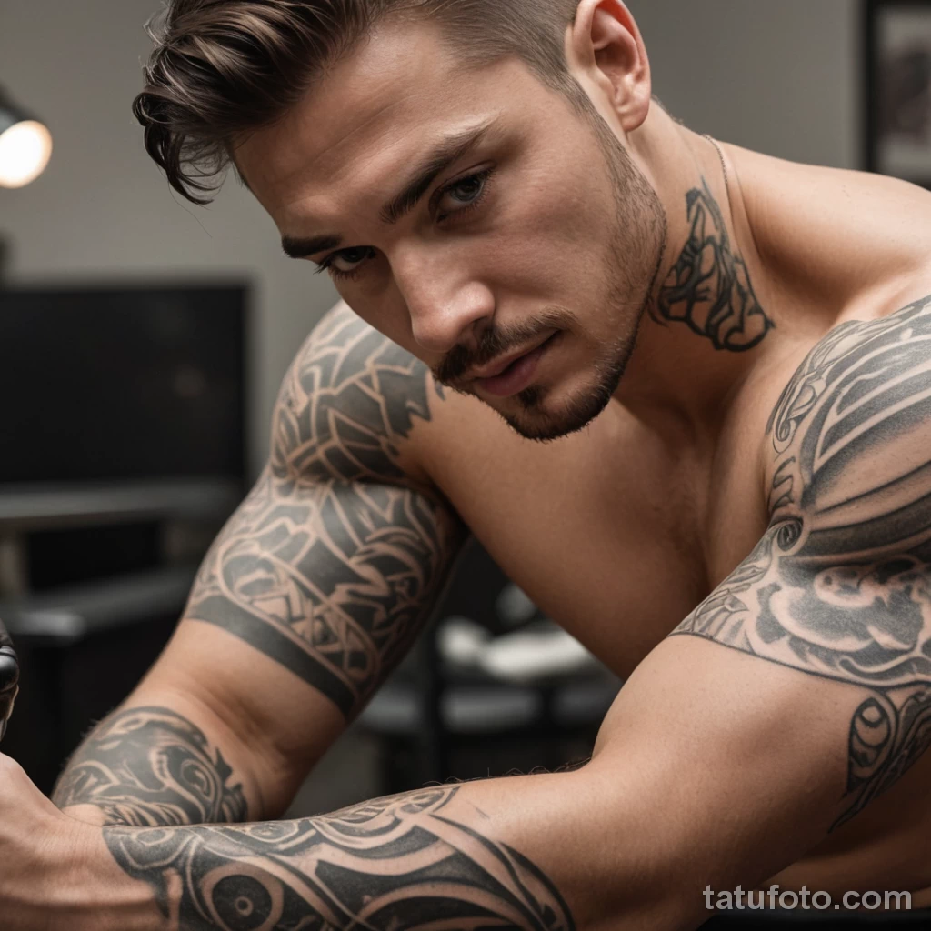 Зачем тату-мастеру несколько машинок- контур, тени и пок 2025 №11 - фото tatufoto.com