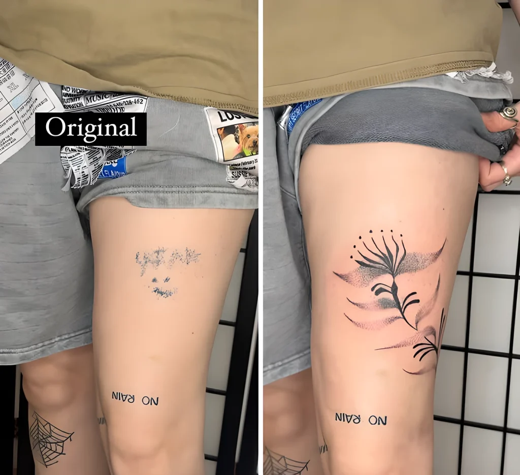 Мастер кавер-ап тату взрывает TikTok 2025 №03 - tatufoto.com