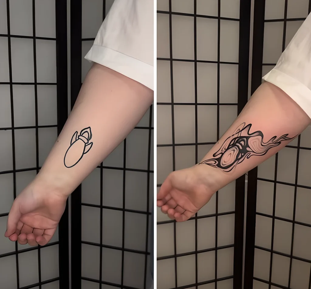 Мастер кавер-ап тату взрывает TikTok 2025 №06 - tatufoto.com