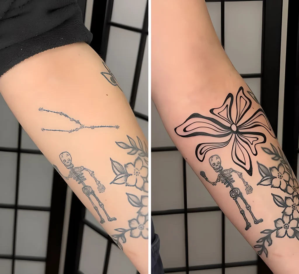Мастер кавер-ап тату взрывает TikTok 2025 №08 - tatufoto.com