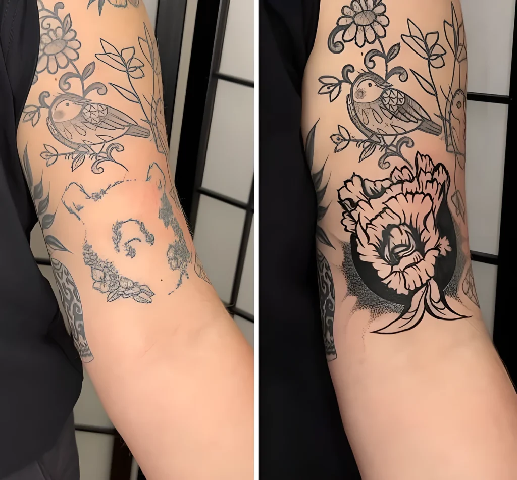 Мастер кавер-ап тату взрывает TikTok 2025 №15 - tatufoto.com