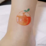 Пример рисунка татуировки с мандарином - идея 2025 №46 - tatufoto.com