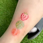 Пример рисунка татуировки с мандарином - идея 2025 №50 - tatufoto.com