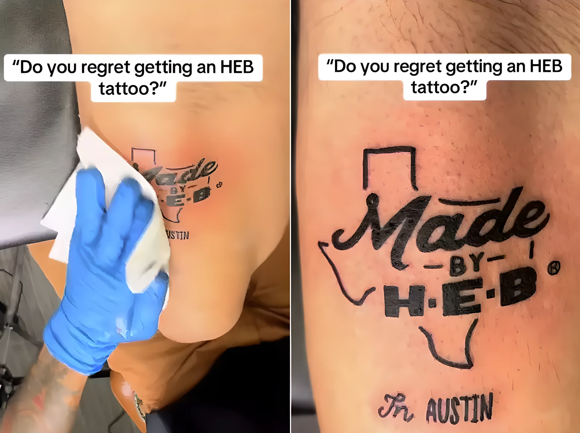 Тату с логотипом супермаркета стала символом гордости №01 - tatufoto.com