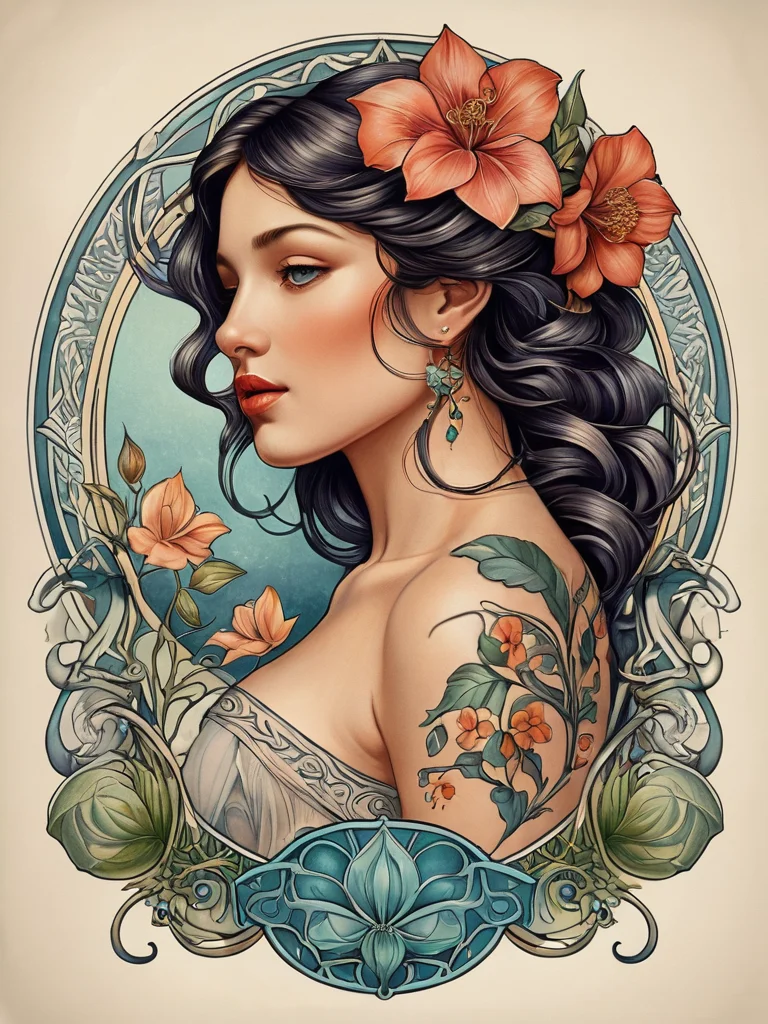 tatu-v-stile-art-nuvo-plavnye-linii-i-prirodnye-motivy-alfonsa-muhi_gde-iskat-vdohnovenie-populyarnye-suzhety-i-motivy-art-nuvo-