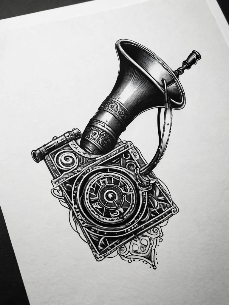 znachenie-tatu-dlya-pochtalona-pochtovyi-rozhok-konvert_sovremennoe-prochtenie-hudozhestvennye-stili-i-kompozicionny