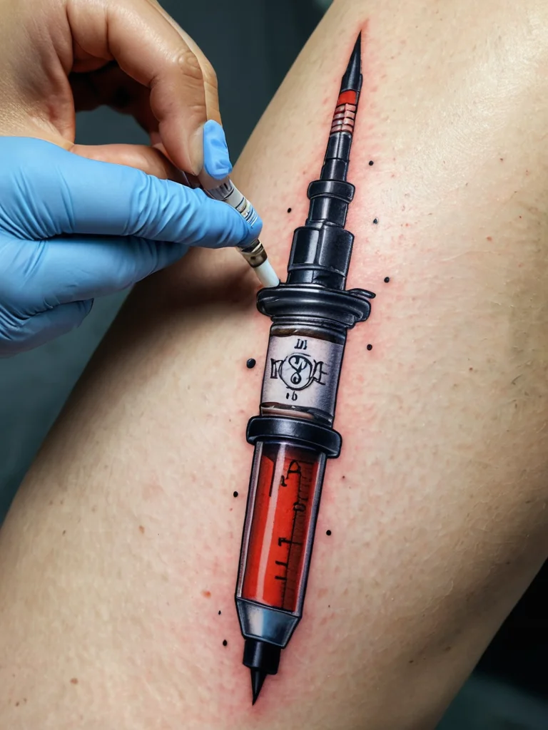 znachenie-tatu-dollar-ili-shpric-chasto-ukazyvaet-na-statu-za-narkotiki_tatu-shprica-dvoistvennoe-znachenie-ot-mediciny-do-preduprez
