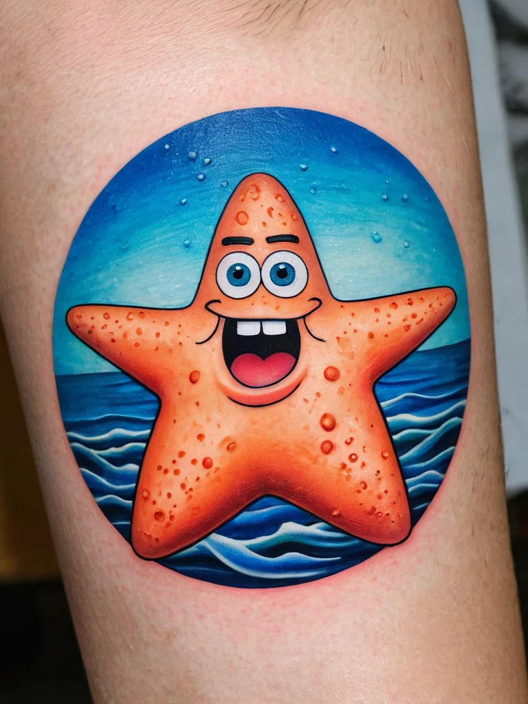 znachenie-tatu-patrik-star-s-doskoi-na-golove-simvol-gluposti-i-genialnosti-odnovremenno_uhod-za-tatuirovkoi-sohranyaem-yarkost-i-chetkost-patrika-na