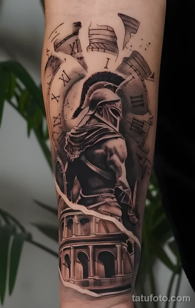 Значение тату Колизей - пример рисунка тату №05 - tatufoto.com
