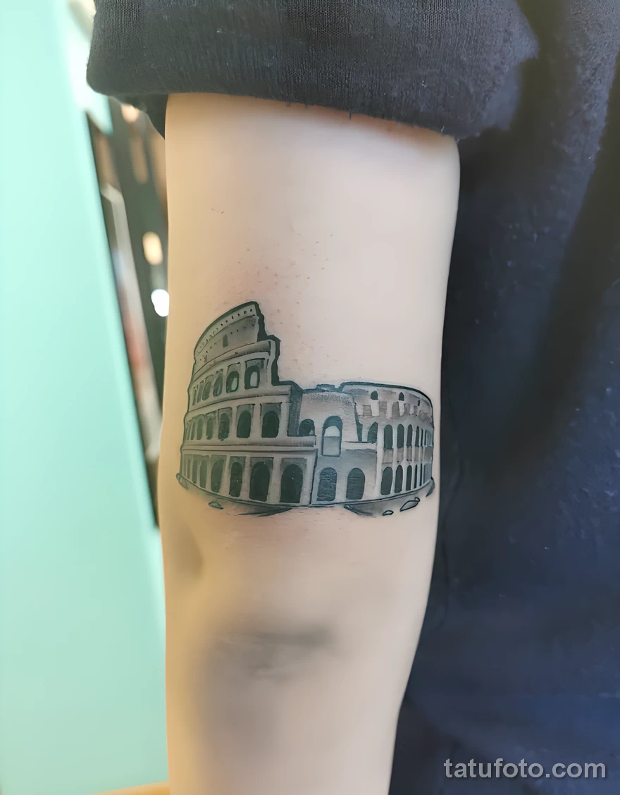 Значение тату Колизей - пример рисунка тату №11 - tatufoto.com