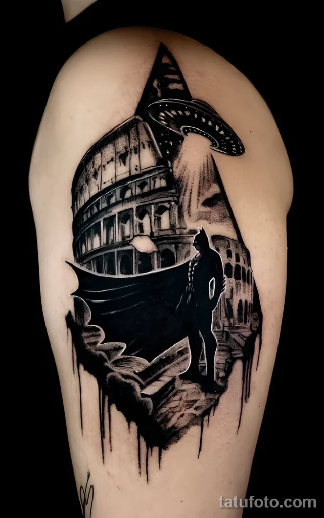 Значение тату Колизей - пример рисунка тату №17 - tatufoto.com