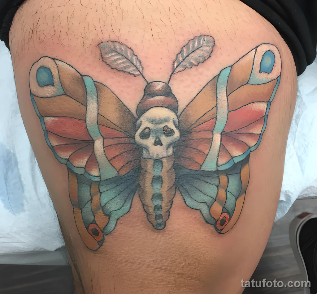 Значение тату бражник - пример рисунка тату №01 - tatufoto.com