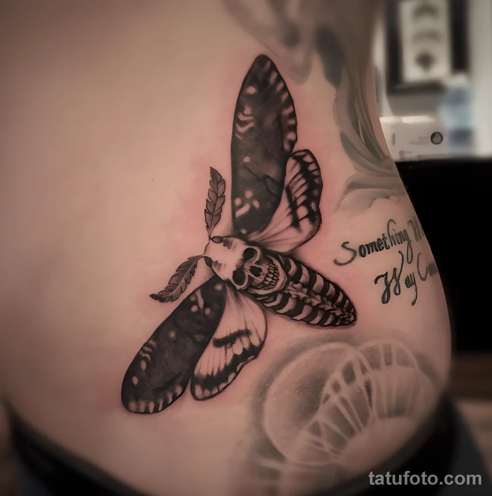 Значение тату бражник - пример рисунка тату №11 - tatufoto.com
