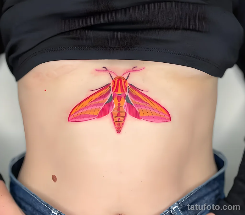 Значение тату бражник - пример рисунка тату №18 - tatufoto.com
