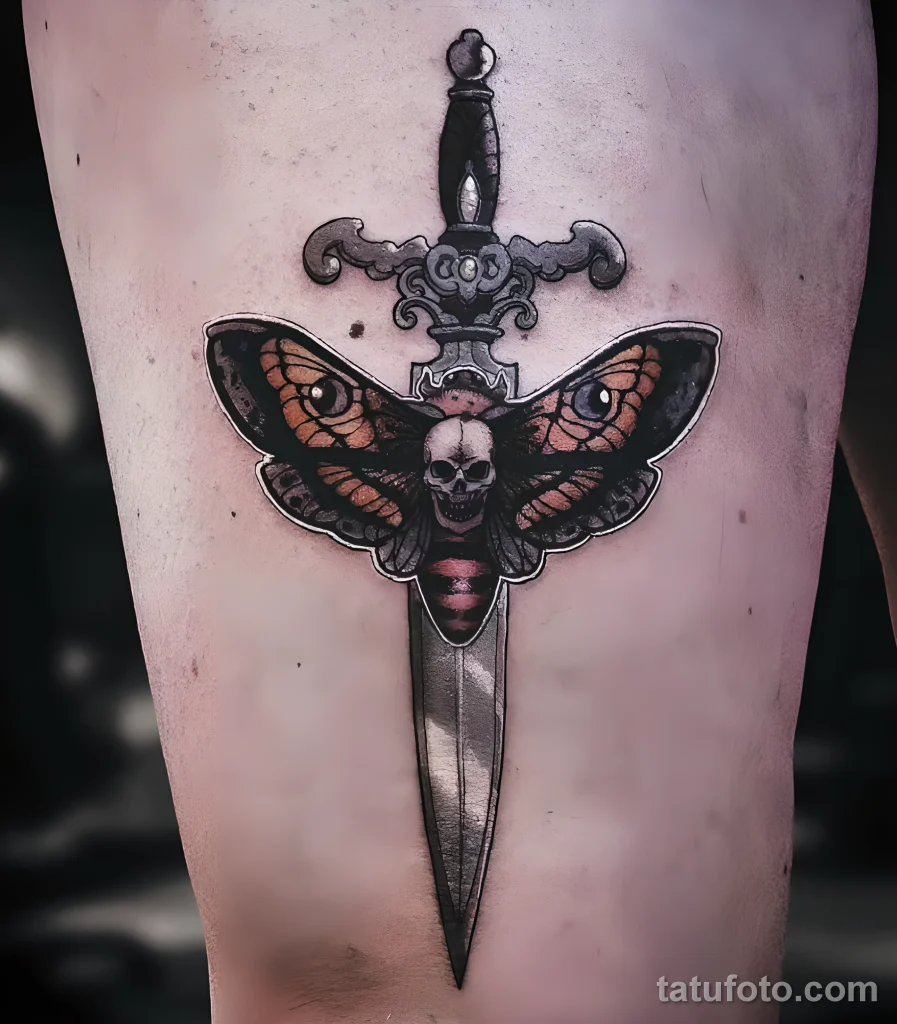 Значение тату бражник - пример рисунка тату №22 - tatufoto.com