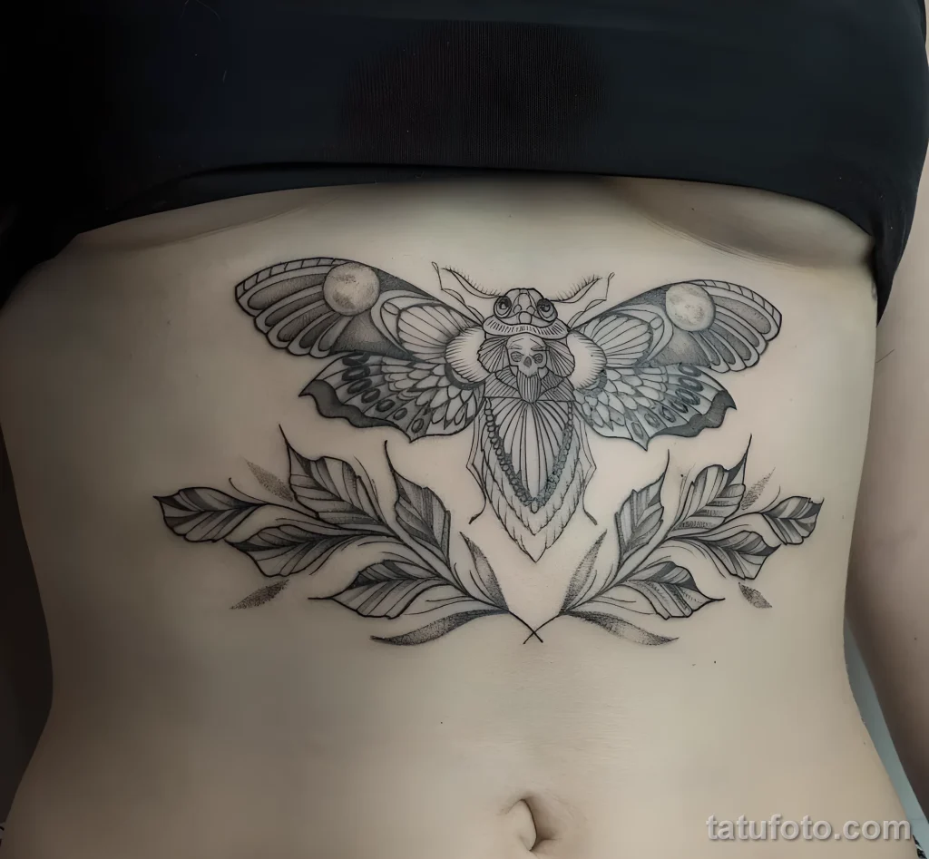 Значение тату бражник - пример рисунка тату №23 - tatufoto.com