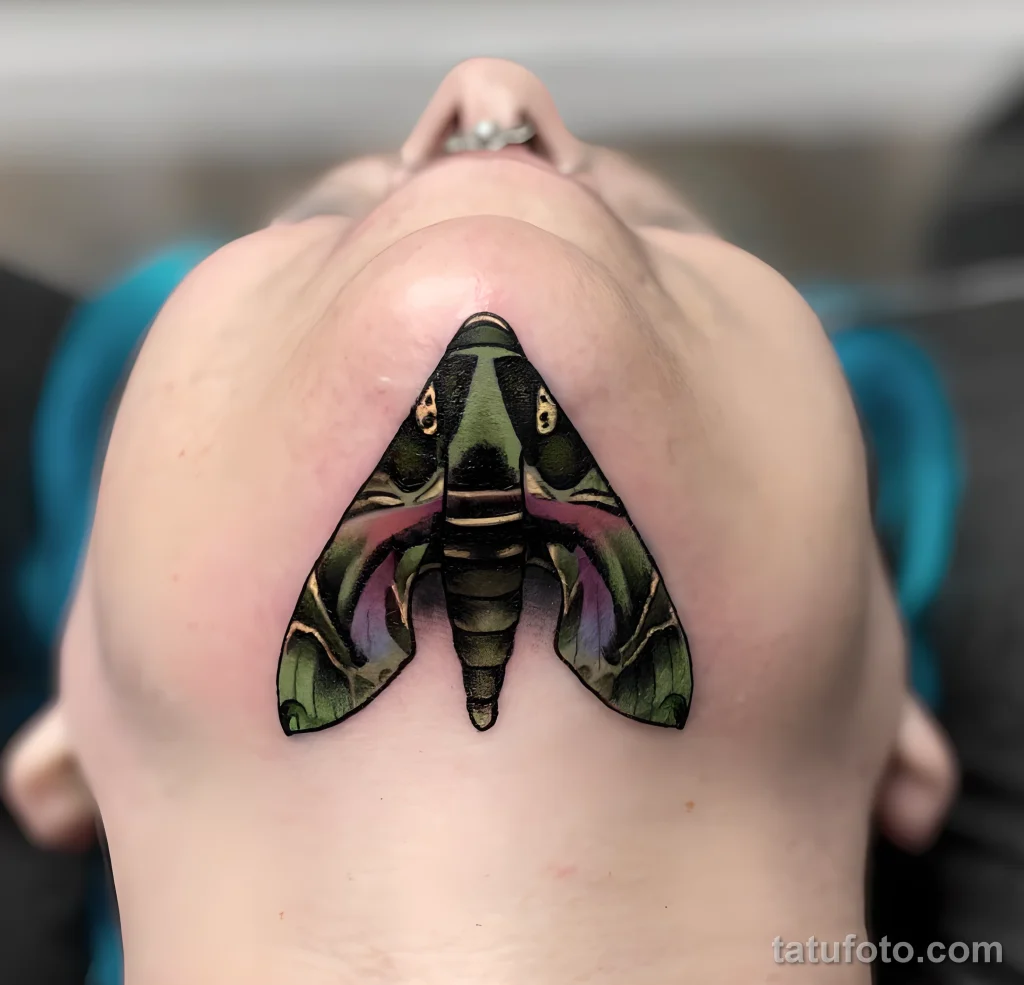 Значение тату бражник - пример рисунка тату №26 - tatufoto.com