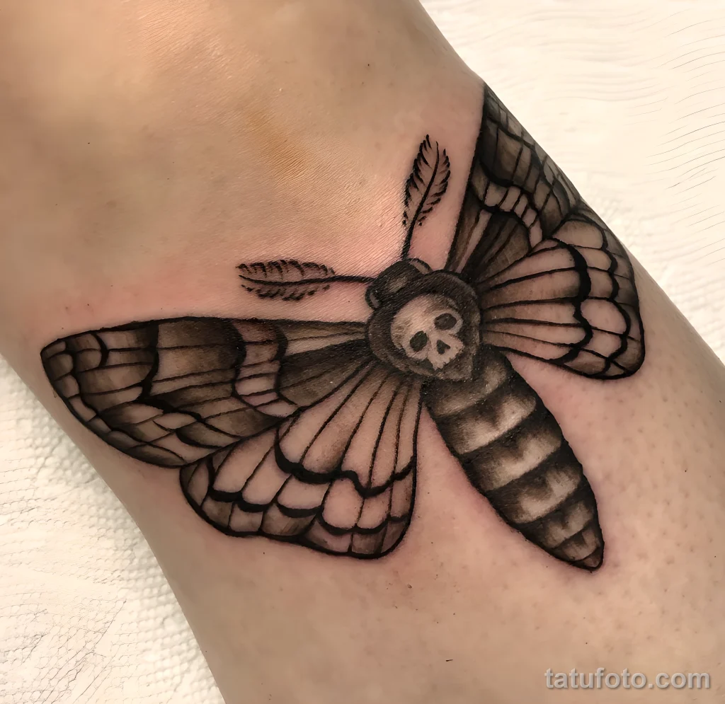 Значение тату бражник - пример рисунка тату №27 - tatufoto.com