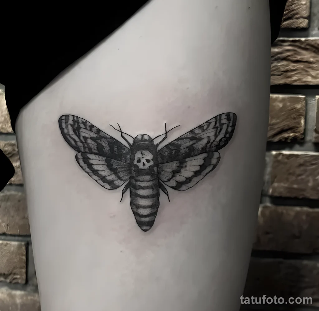Значение тату бражник - пример рисунка тату №28 - tatufoto.com