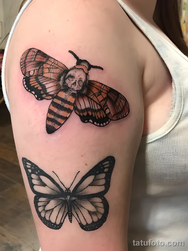Значение тату бражник - пример рисунка тату №32 - tatufoto.com