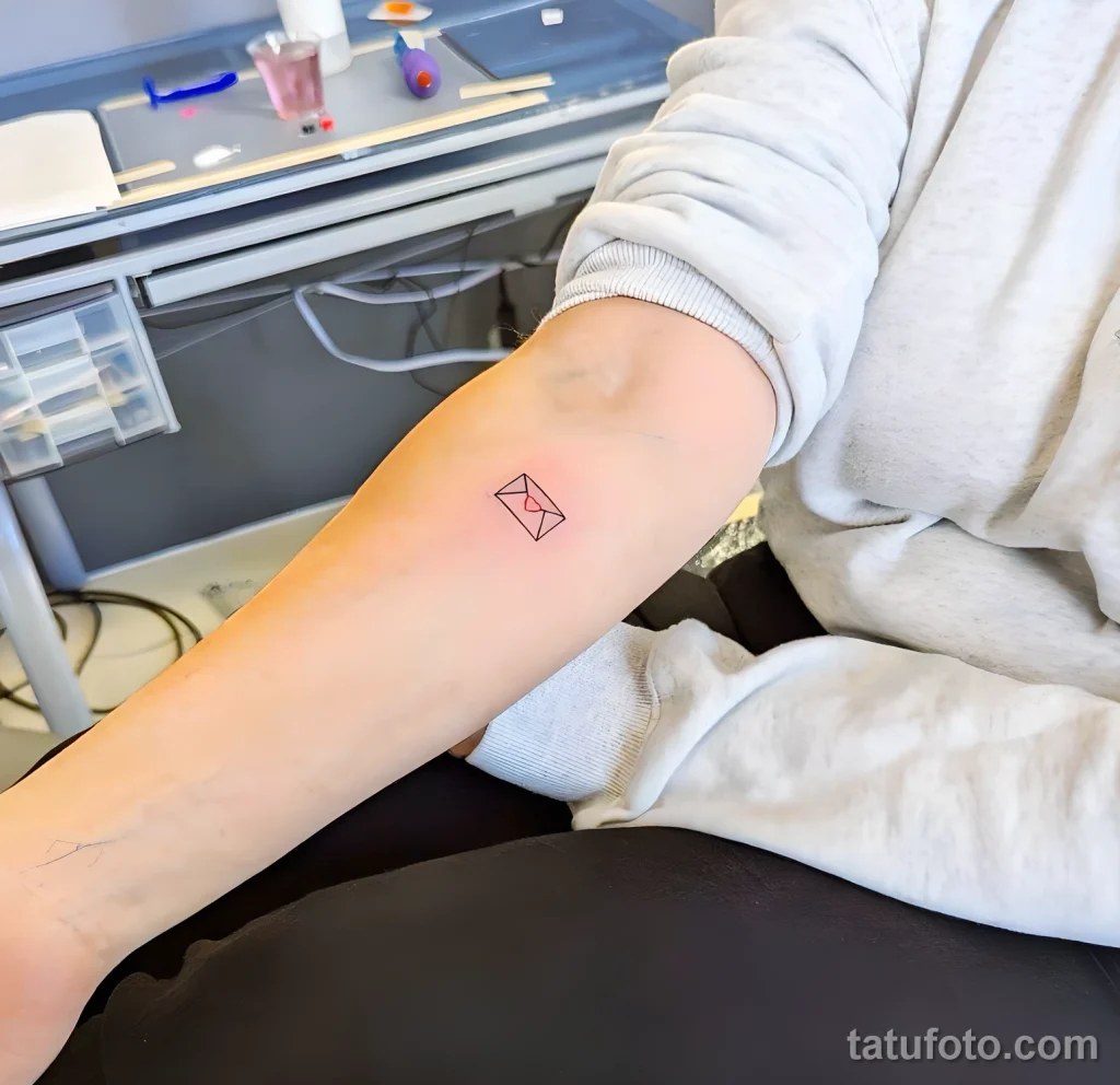 Значение тату конверт с письмом - пример рисунка тату №19 - tatufoto.com