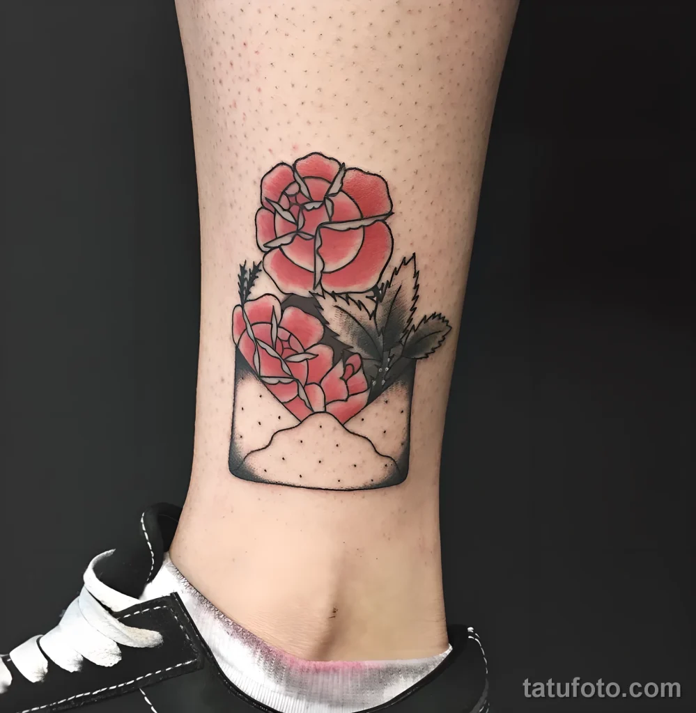 Значение тату конверт с письмом - пример рисунка тату №24 - tatufoto.com