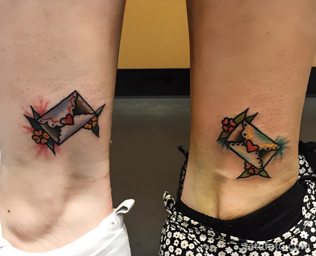 Значение тату конверт с письмом - пример рисунка тату №25 - tatufoto.com