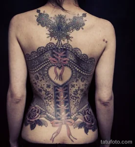 Значение тату корсет - пример рисунка тату №01 - tatufoto.com