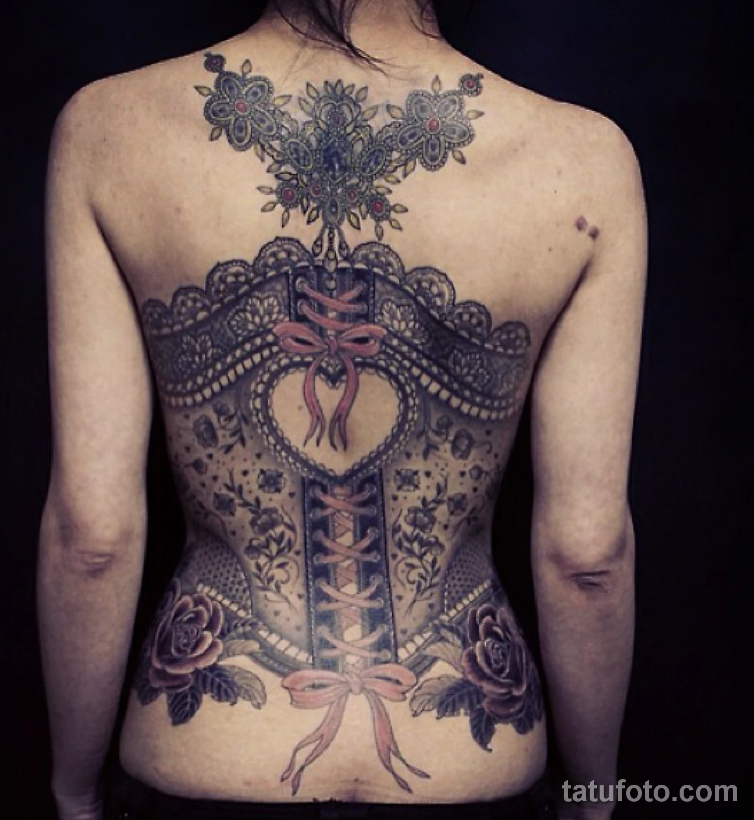 Значение тату корсет - пример рисунка тату №01 - tatufoto.com