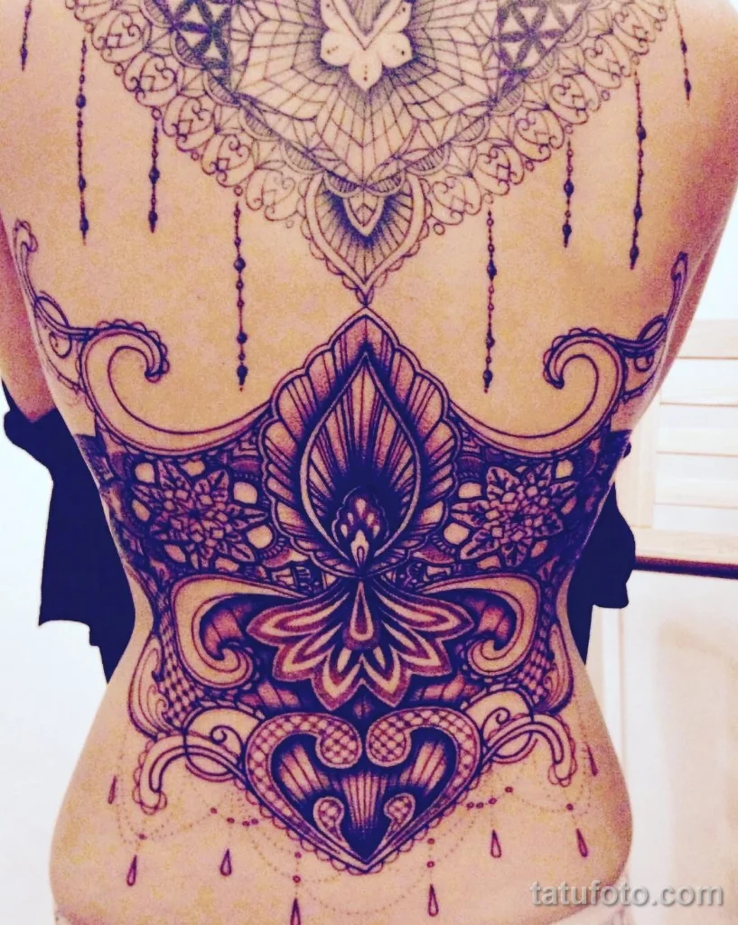 Значение тату корсет - пример рисунка тату №19 - tatufoto.com