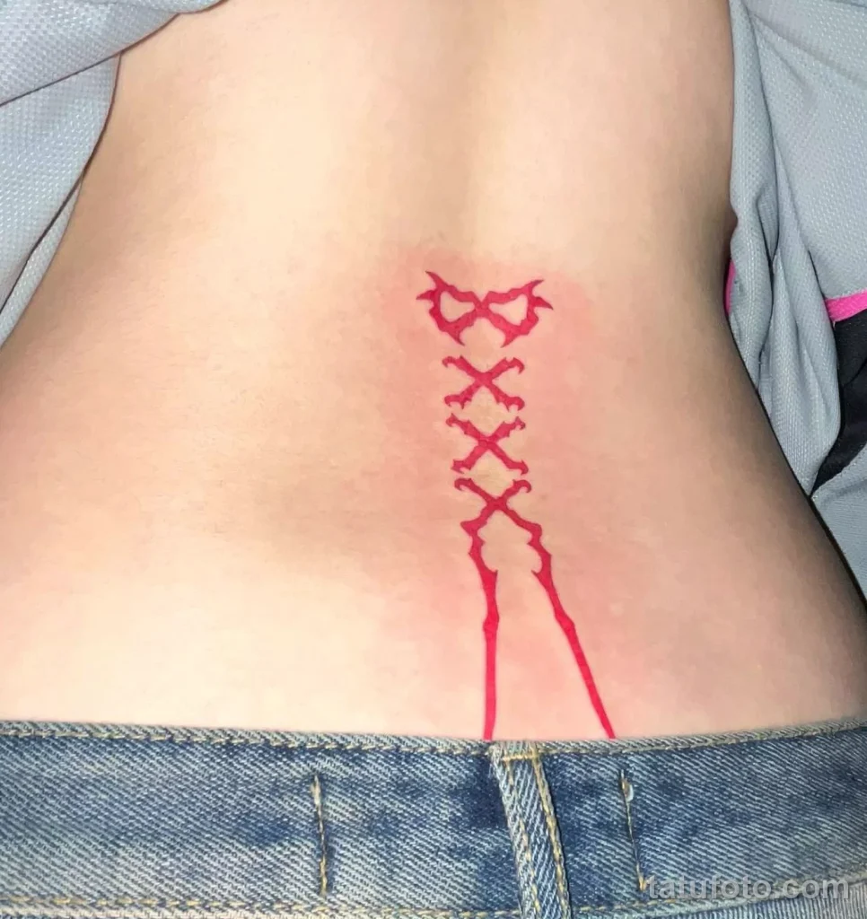 Значение тату корсет - пример рисунка тату №20 - tatufoto.com