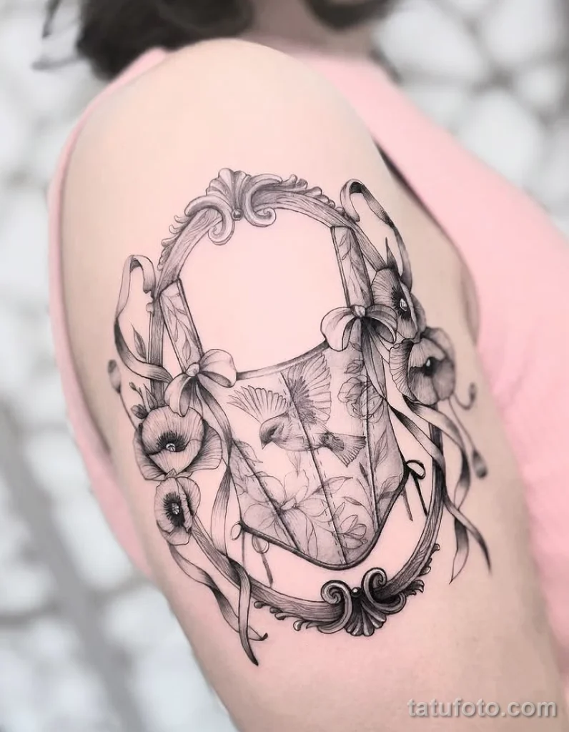 Значение тату корсет - пример рисунка тату №29 - tatufoto.com